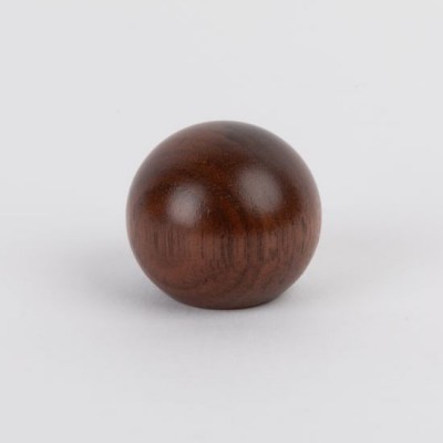 Knob style B 30mm walnut lacquered wooden knob